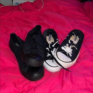 Converse Women's Black and White Sneakers